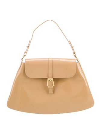 By Far Patent Leather Shoulder Bag
