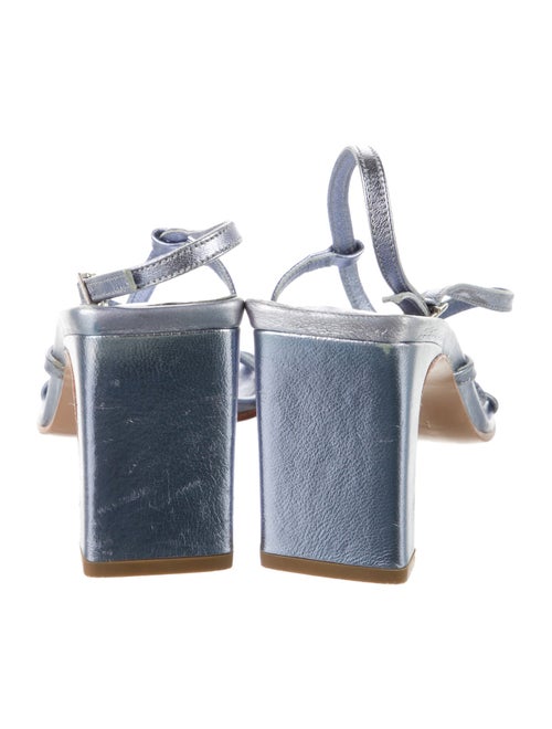 By Far Leather Slingback Sandals