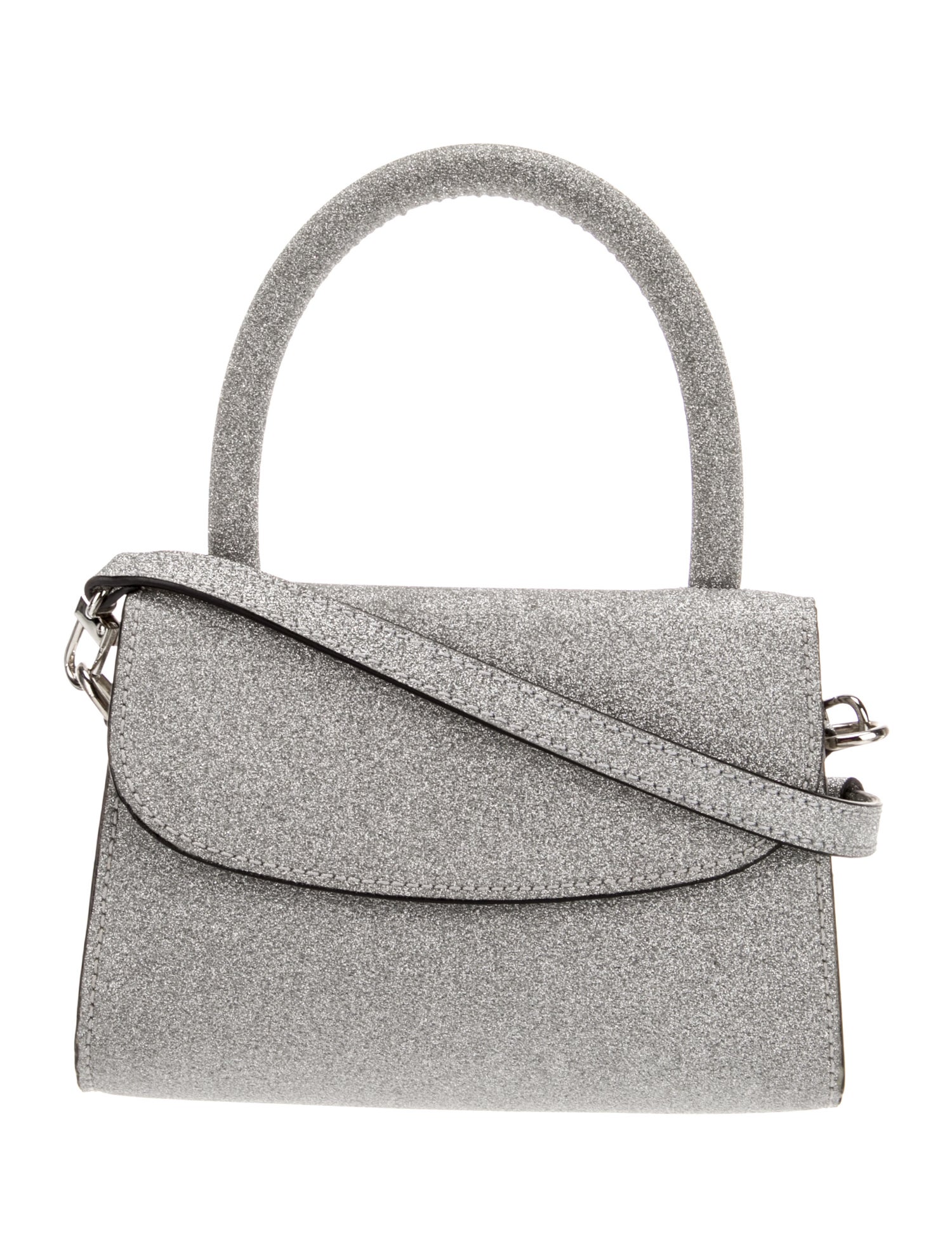By Far Glitter Top Handle Bag