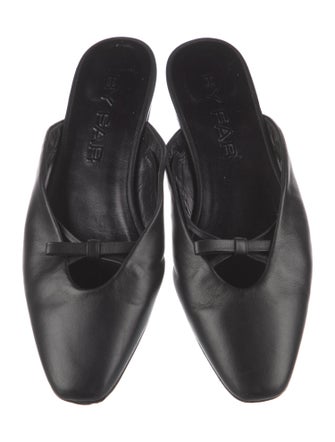 By Far Leather Mules