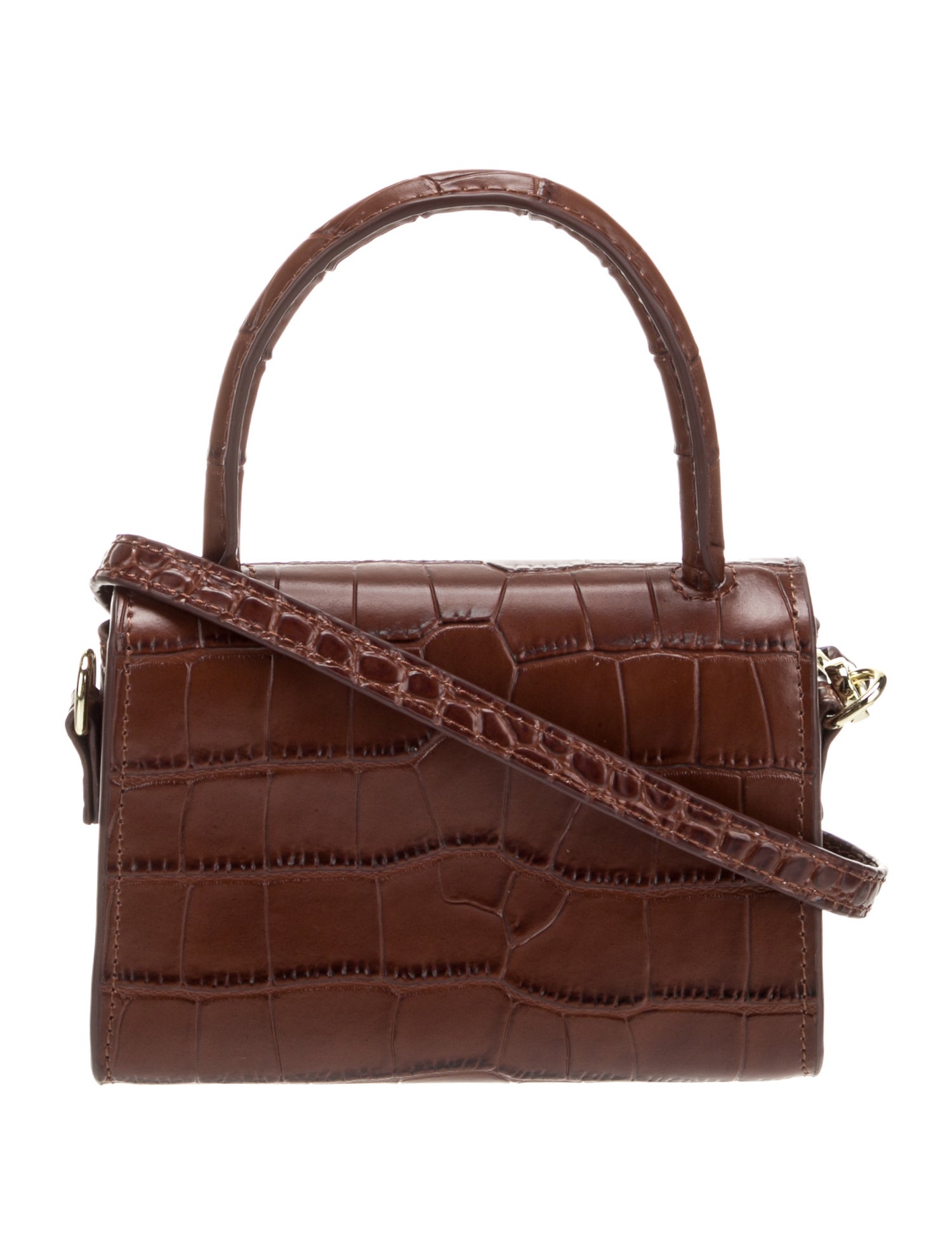 By Far Leather Top Handle Bag