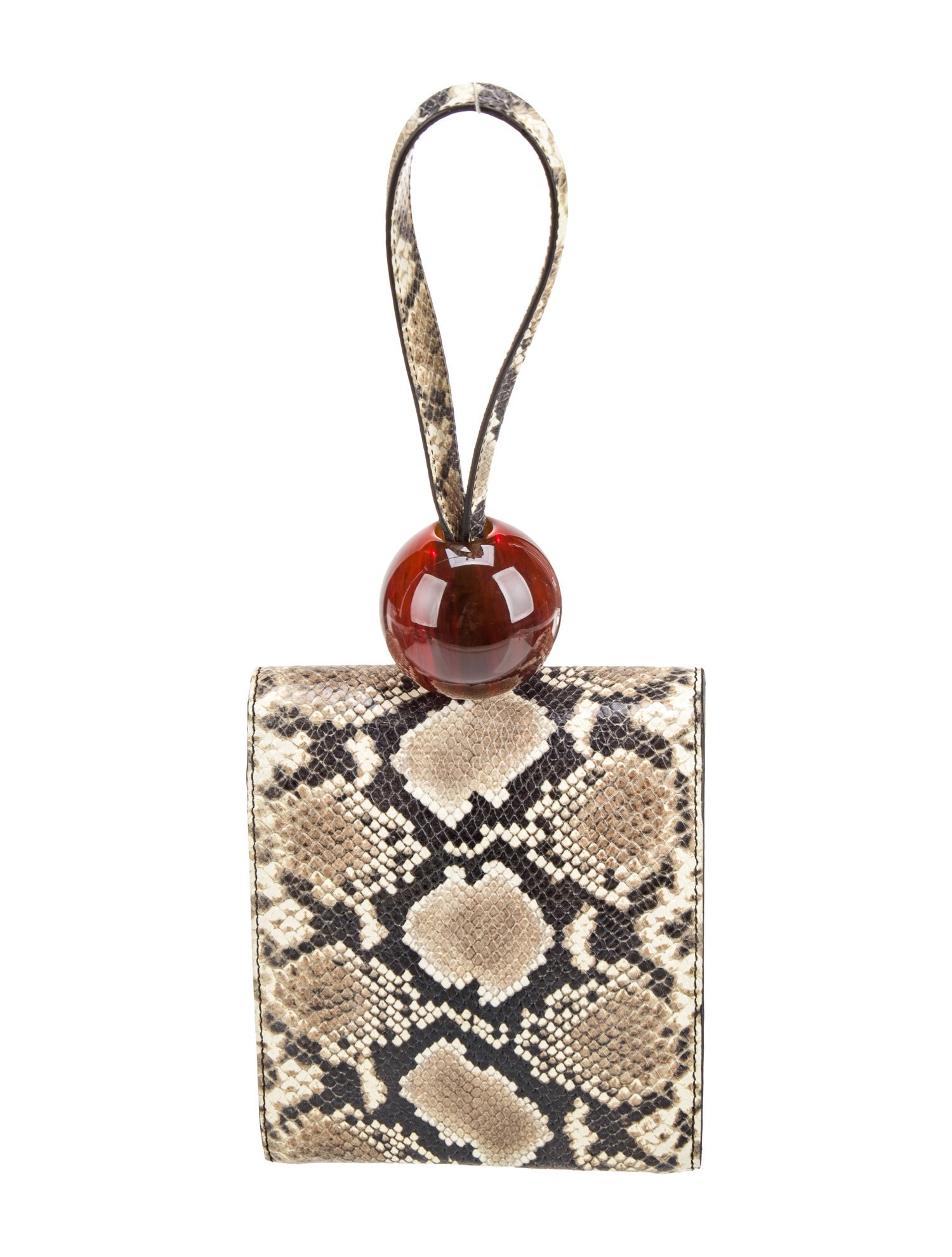 By Far Leather Top Handle Bag