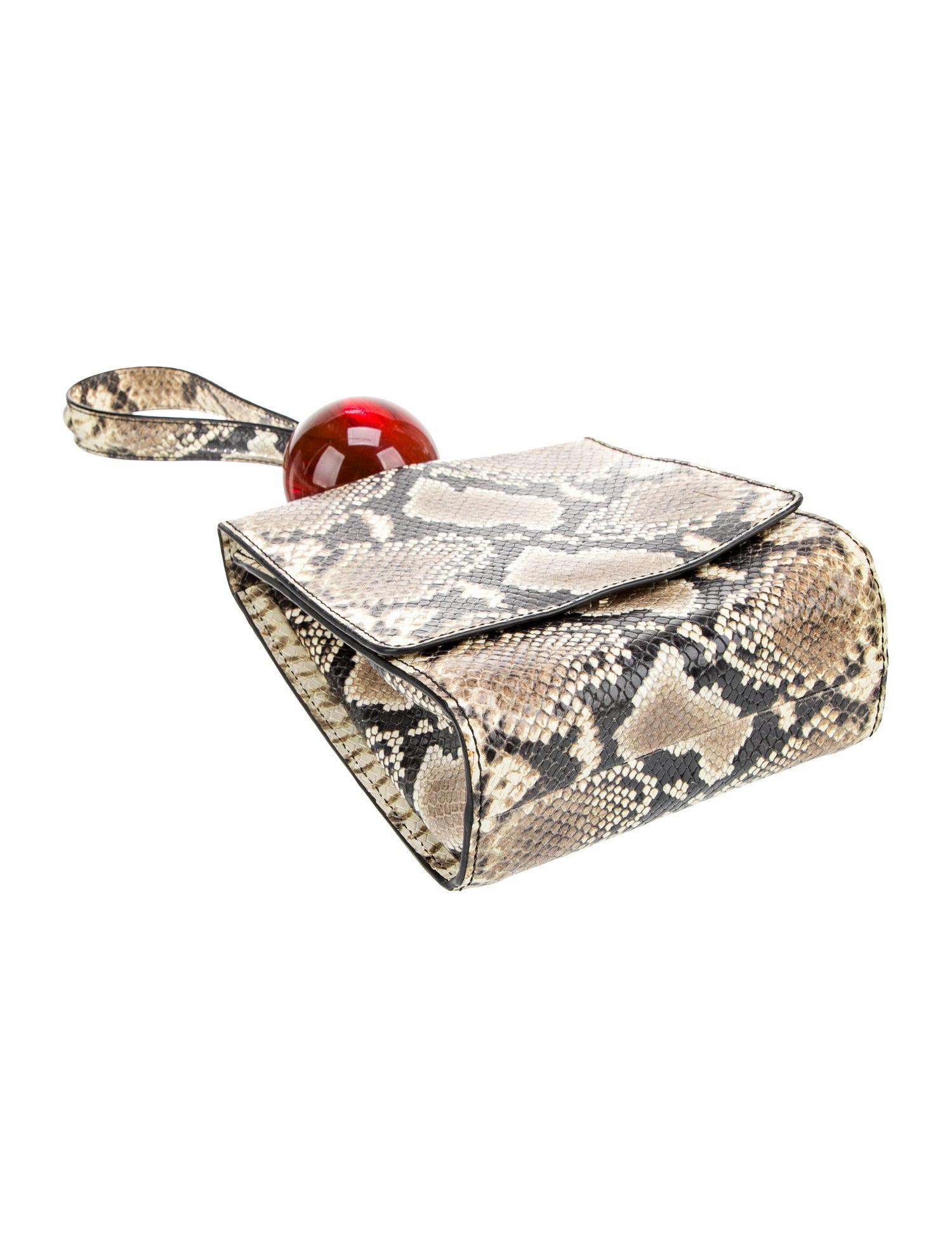 By Far Leather Top Handle Bag