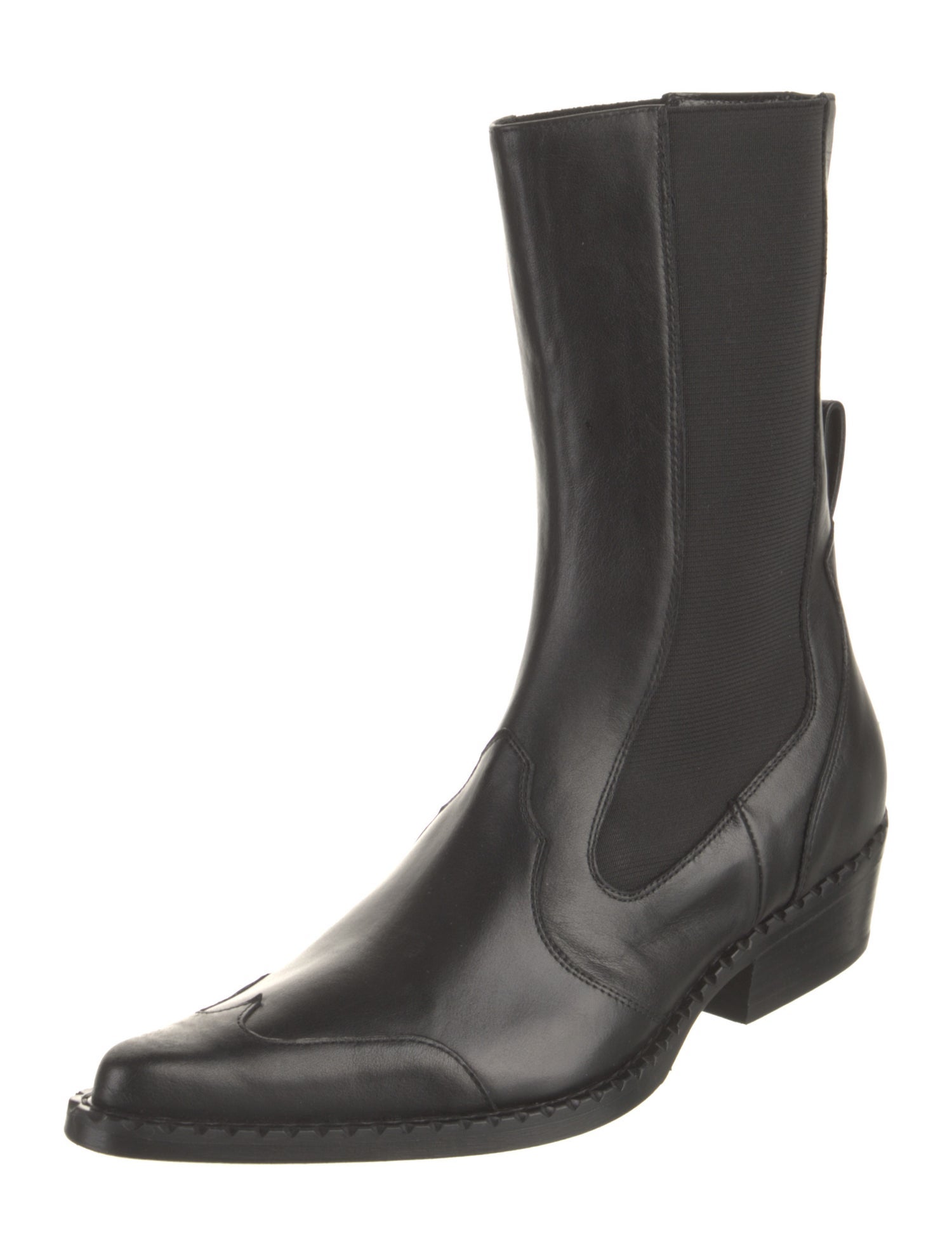 By Far Leather Chelsea Boots