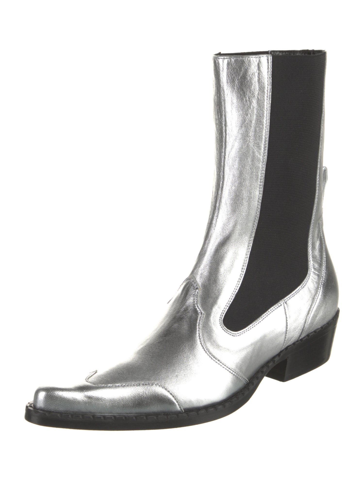 By Far Leather Chelsea Boots