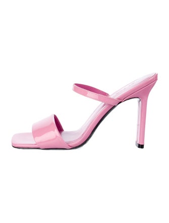 By Far Patent Leather Slides