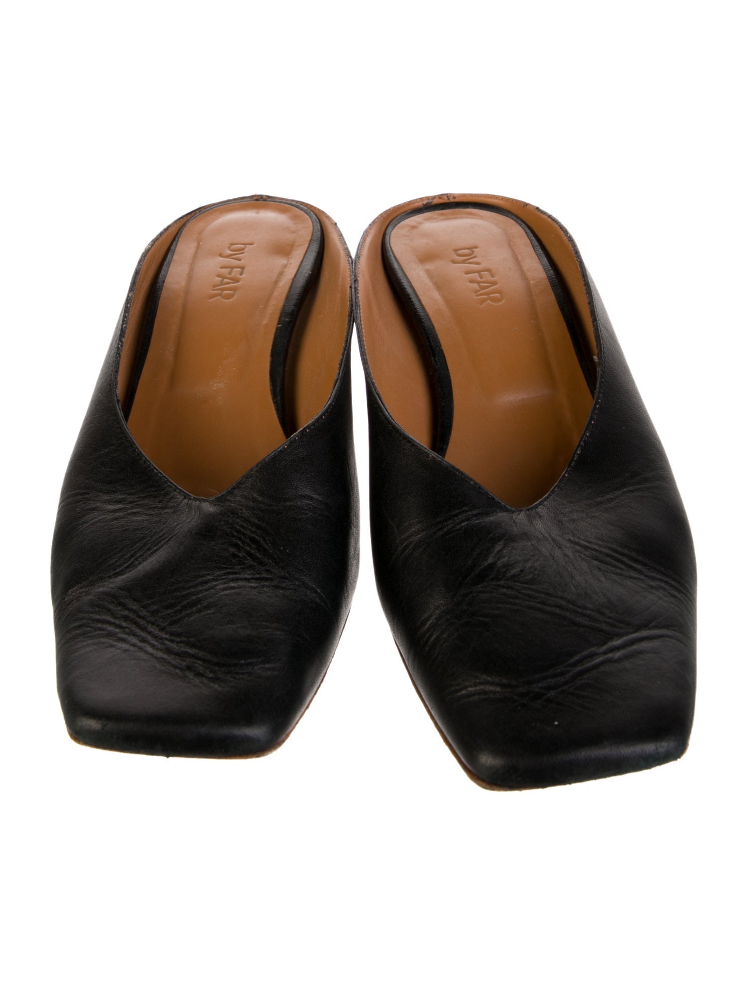 By Far Leather Mules