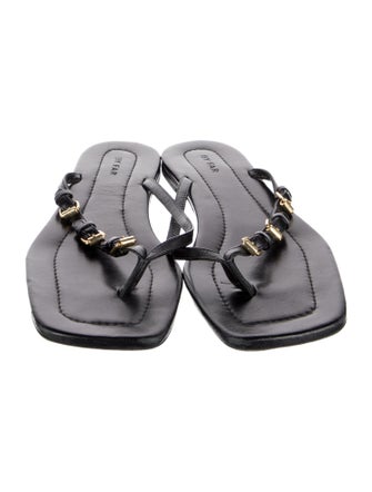 By Far Leather Slides