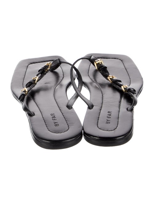 By Far Leather Slides