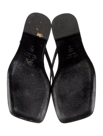 By Far Leather Slides