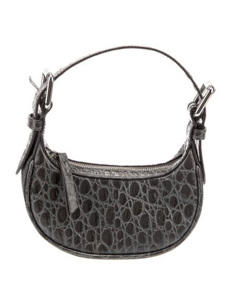 By Far Leather Top Handle Bag