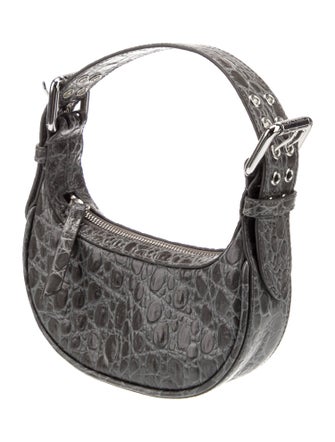 By Far Leather Top Handle Bag