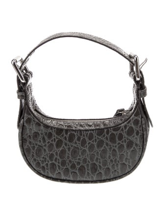 By Far Leather Top Handle Bag