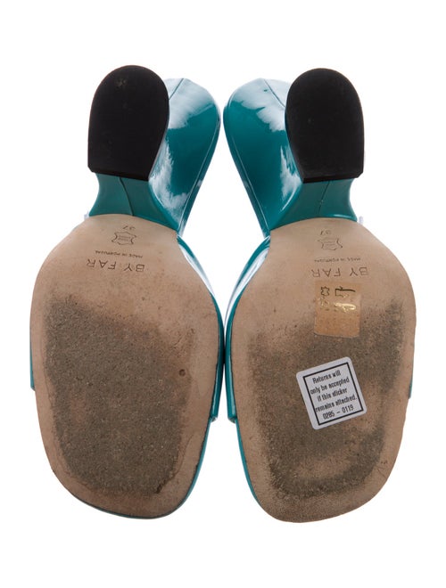 By Far Patent Leather Slides