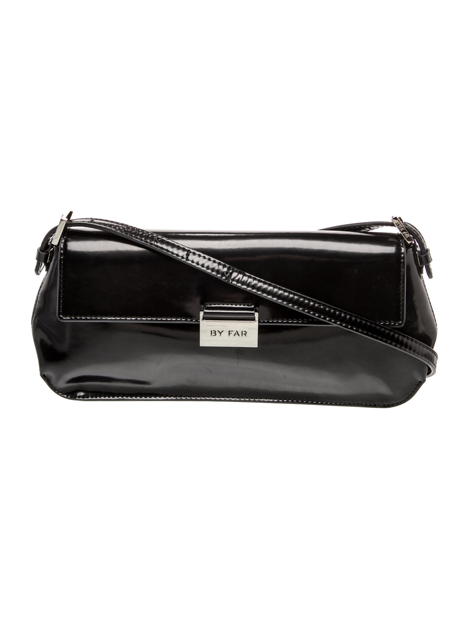 By Far Patent Leather Shoulder Bag