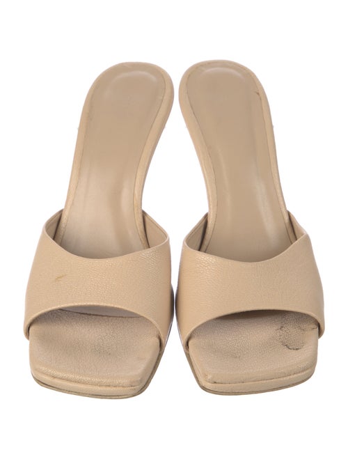 By Far Leather Slides