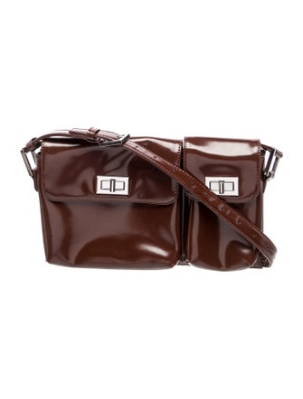 By Far Patent Leather Crossbody Bag