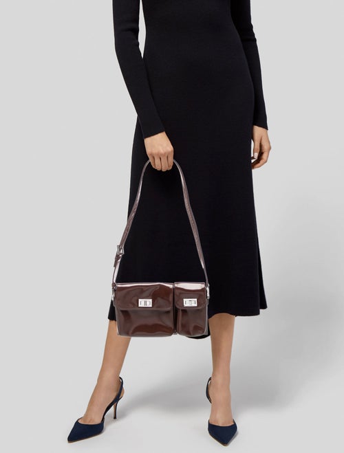 By Far Patent Leather Crossbody Bag