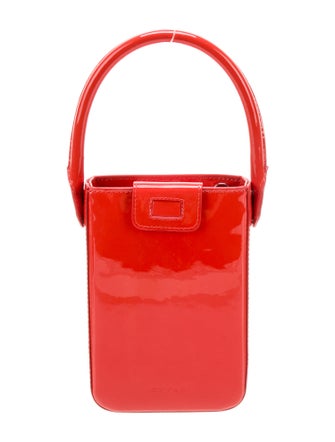 By Far Patent Leather Top Handle Bag