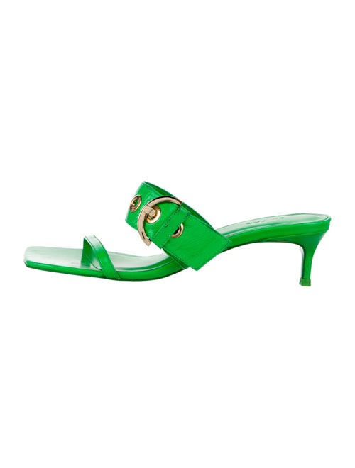 By Far Patent Leather Slides