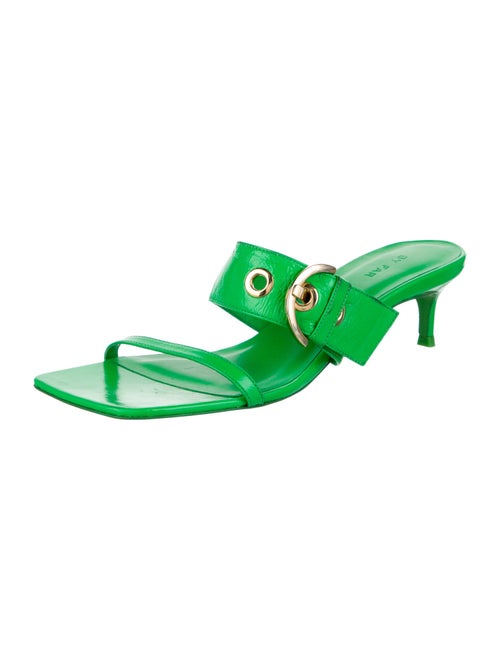 By Far Patent Leather Slides