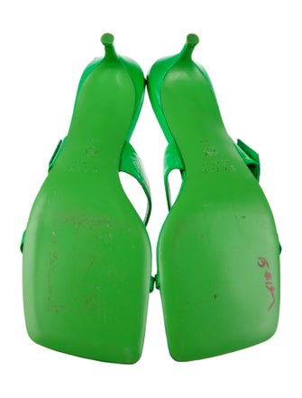 By Far Patent Leather Slides