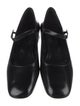 By Far Ginny Black Semi Patent Leather Pumps