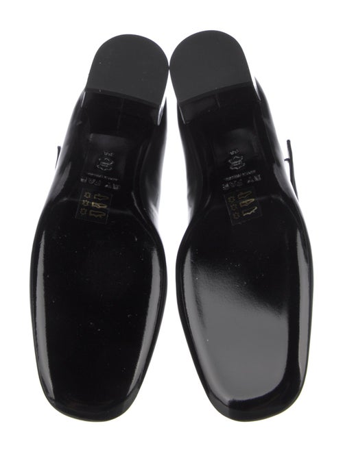 By Far Ginny Black Semi Patent Leather Pumps