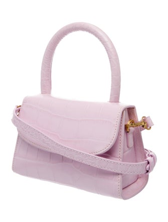 By Far Embossed Leather Shoulder Bag