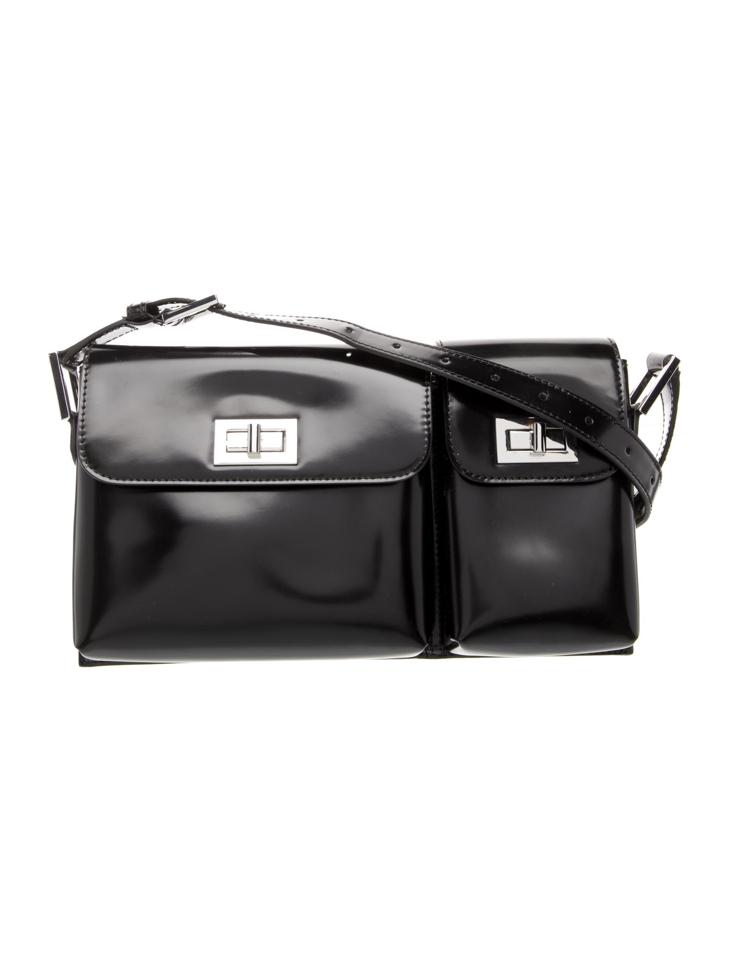 By Far Patent Leather Shoulder Bag