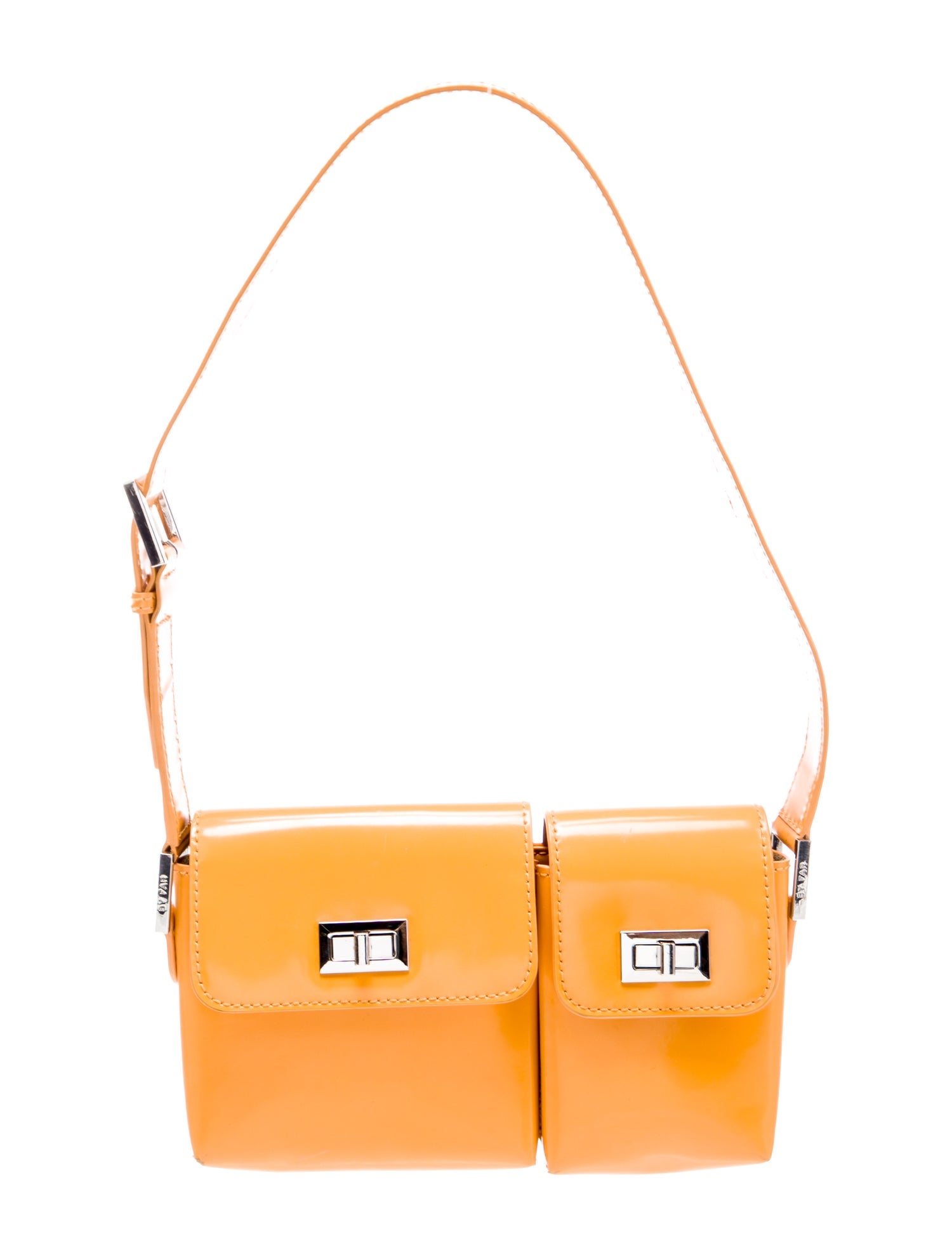 By Far Patent Leather Shoulder Bag