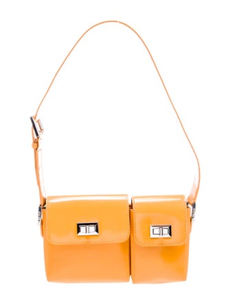 By Far Patent Leather Shoulder Bag
