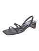 By Far Leather Slingback Sandals