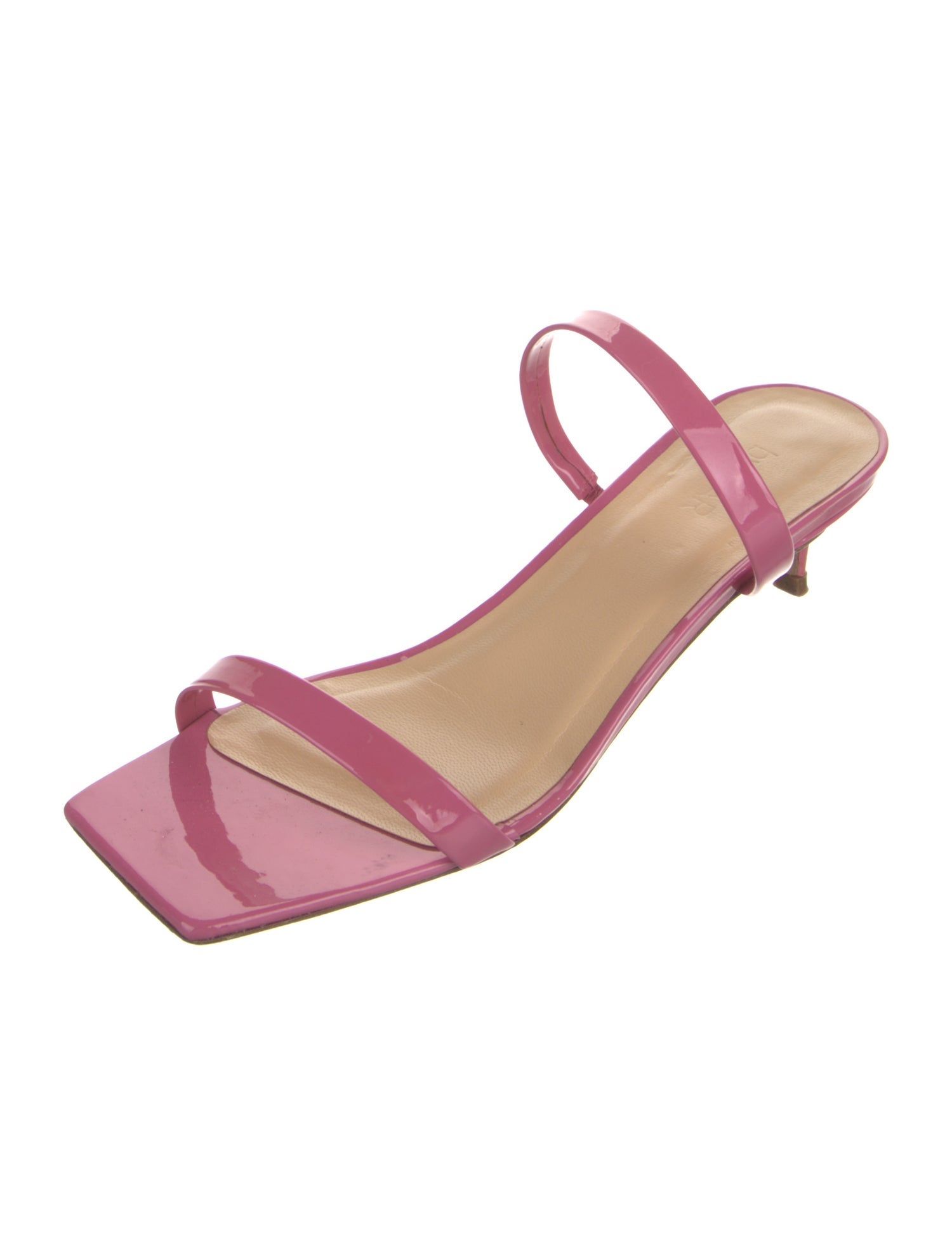 By Far Patent Leather Slides