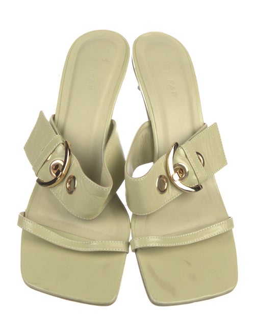 By Far Leather Slides