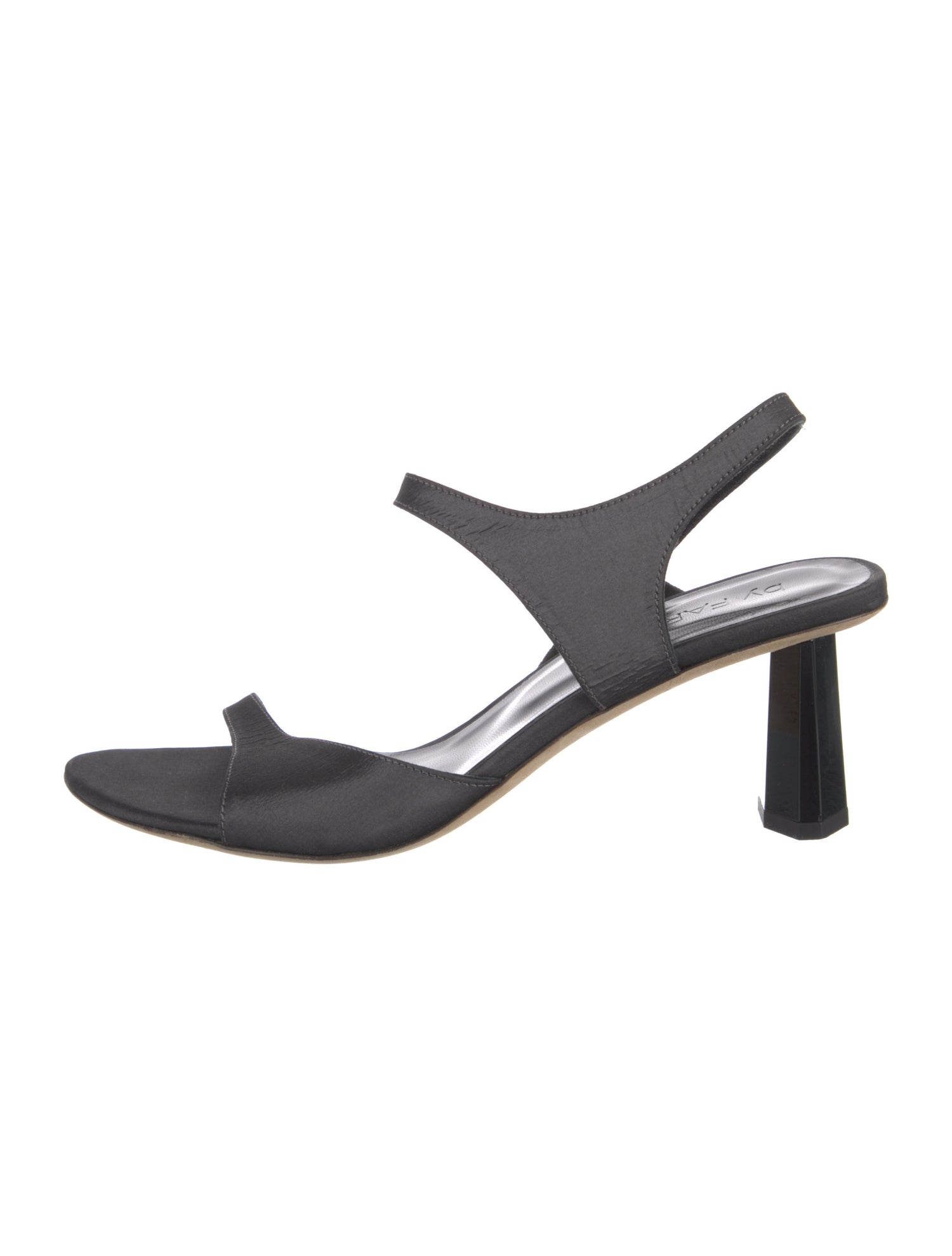 By Far Silk Slingback Sandals