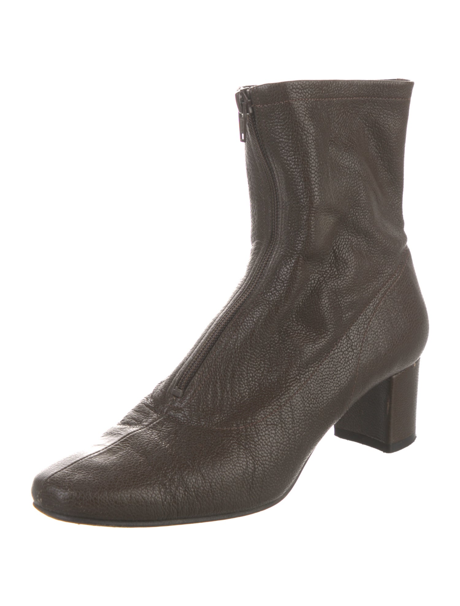 By Far Leather Sock Boots