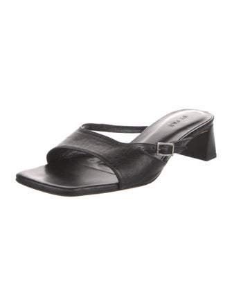 By Far Leather Slides