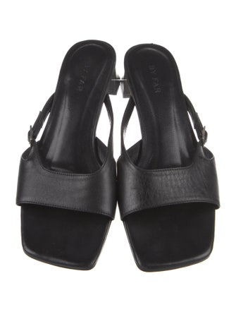 By Far Leather Slides