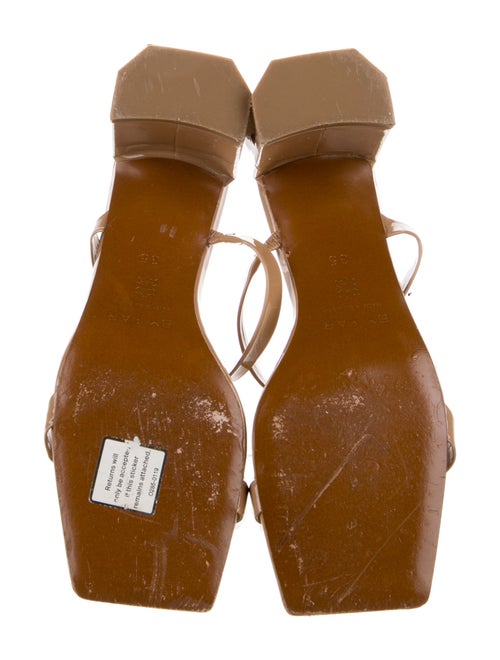 By Far Patent Leather Leather Trim Embellishment Slides