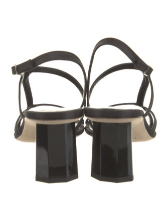 By Far Leather Slingback Sandals