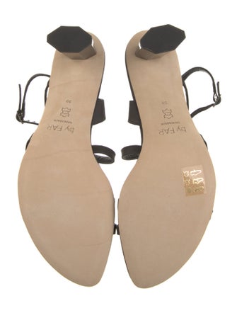 By Far Leather Slingback Sandals