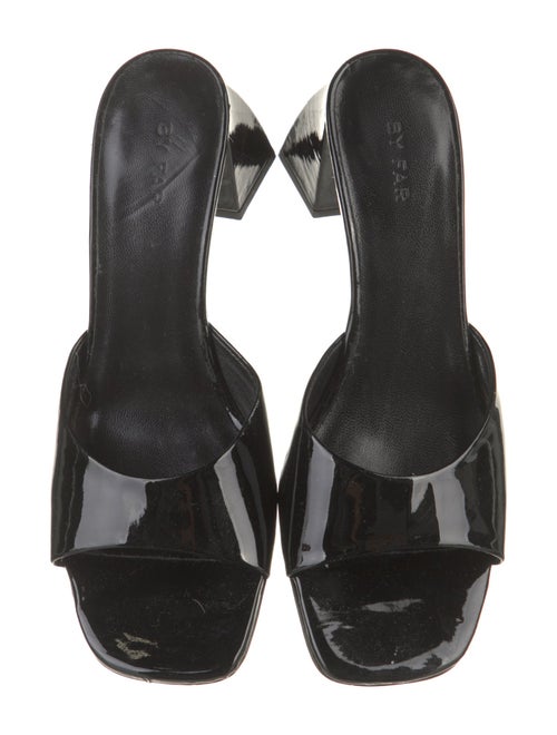 By Far Patent Leather Slides