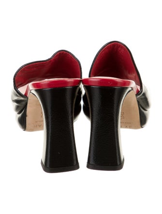 By Far Leather Slides