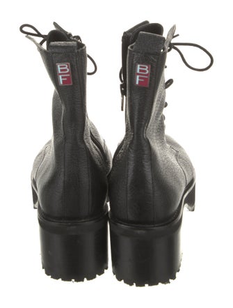 By Far Leather Combat Boots