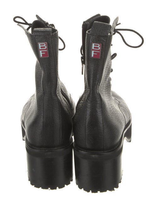 By Far Leather Combat Boots