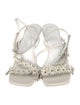 By Far Leather Studded Accents Slingback Sandals