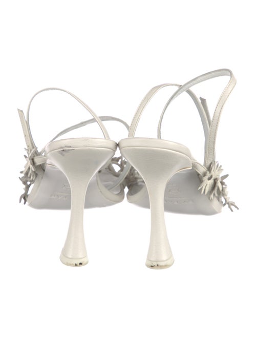 By Far Leather Studded Accents Slingback Sandals