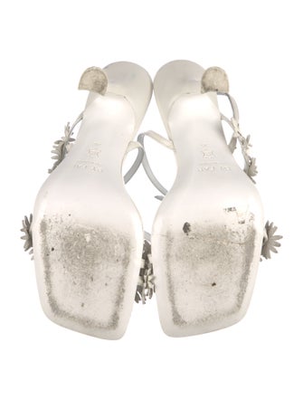 By Far Leather Studded Accents Slingback Sandals