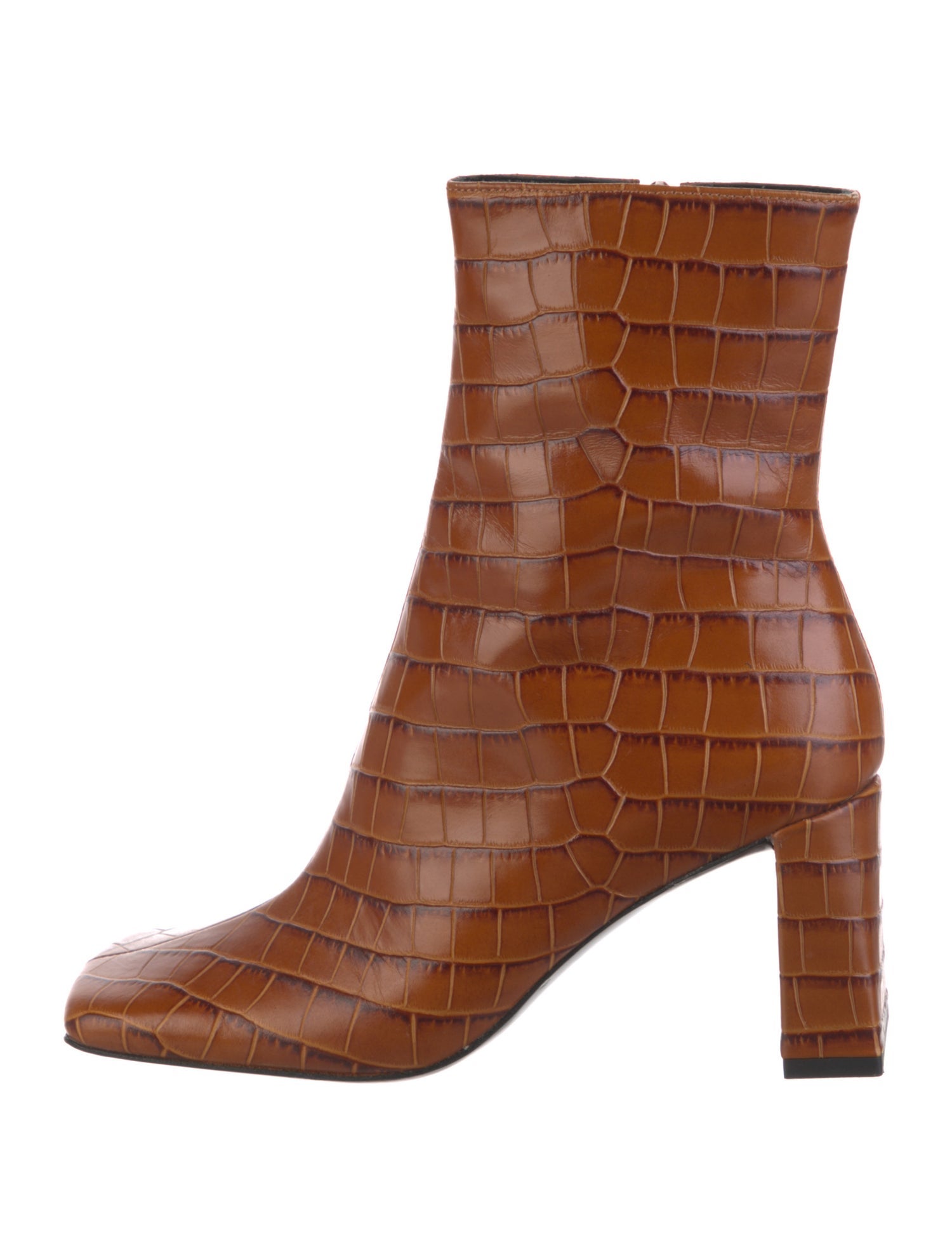 By Far Embossed Leather Boots